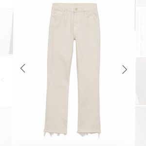 MOTHER the rascals ankle snippet jeans- cream